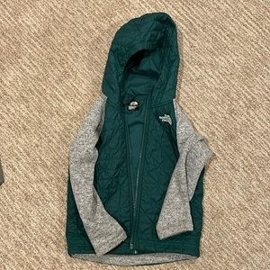 Boys Green North Face Fleece